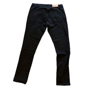 Parlay Superior Denim-Black Jeans-Steel Stud Lightning Bolts - Ankle Zips - 42